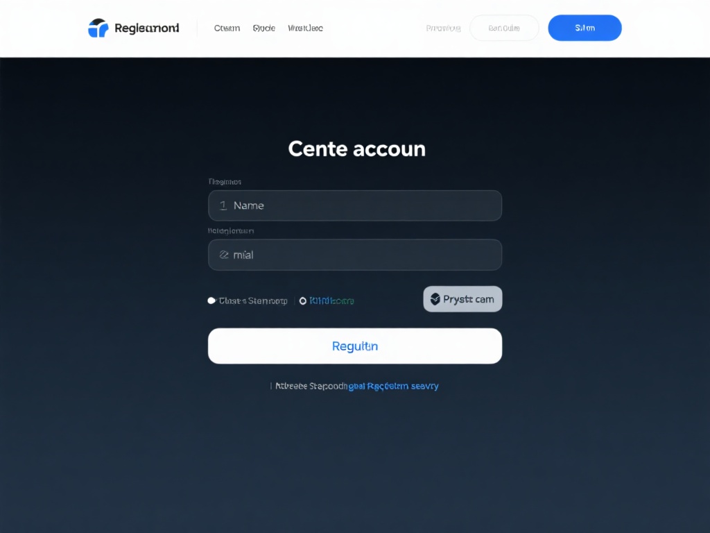 创建账号：点击页面上的注册按钮，填写真实信息，包括